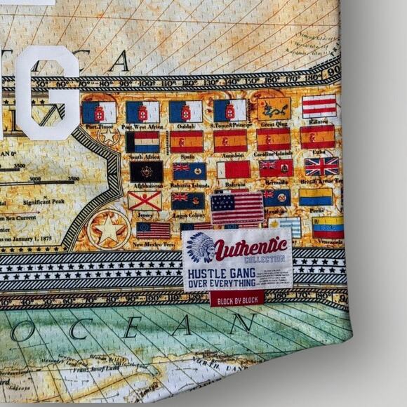 Hustle Gang Map Jersey Tank Top #32 Authentic Collection Size M - Picture 3 of 6